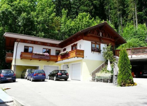 Landhaus Schatz in Nesselwängle am Haldensee Tirol mit Hund