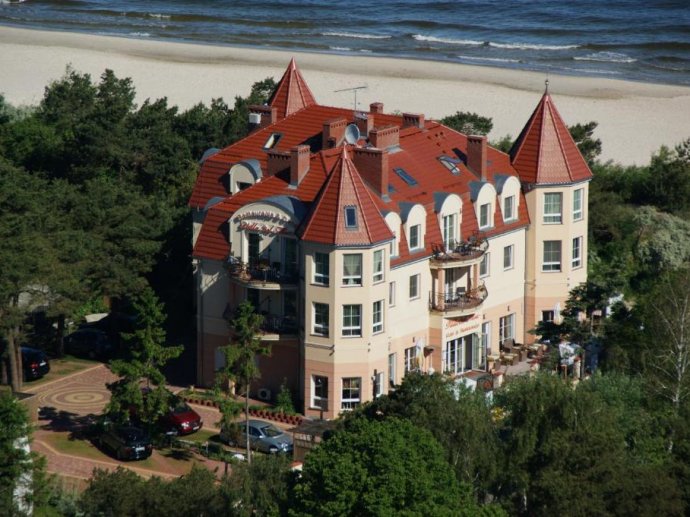 Strandhotel Villa del Mar an der polnischen Ostsee mit Hund